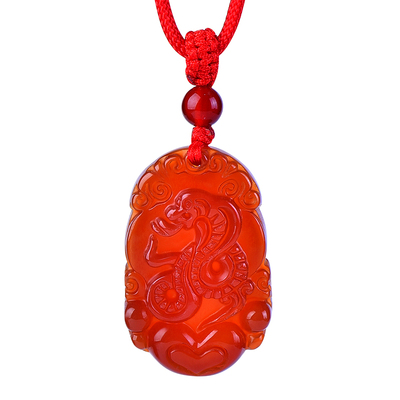 红玛瑙十二生肖吊坠属相挂件