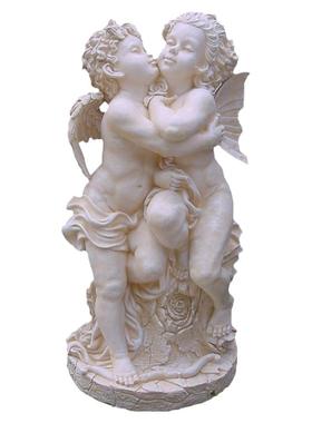 创意玻璃钢人物雕塑家居庭院摆件