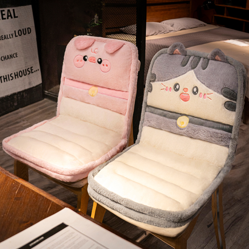 坐垫屁垫办公室久坐靠垫靠背一体学生宿舍座椅垫懒人椅子屁股垫子