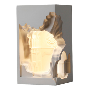 圣母院石膏壁灯嵌入式走廊墙角转角灯内嵌预埋氛围感应灯壁龛灯