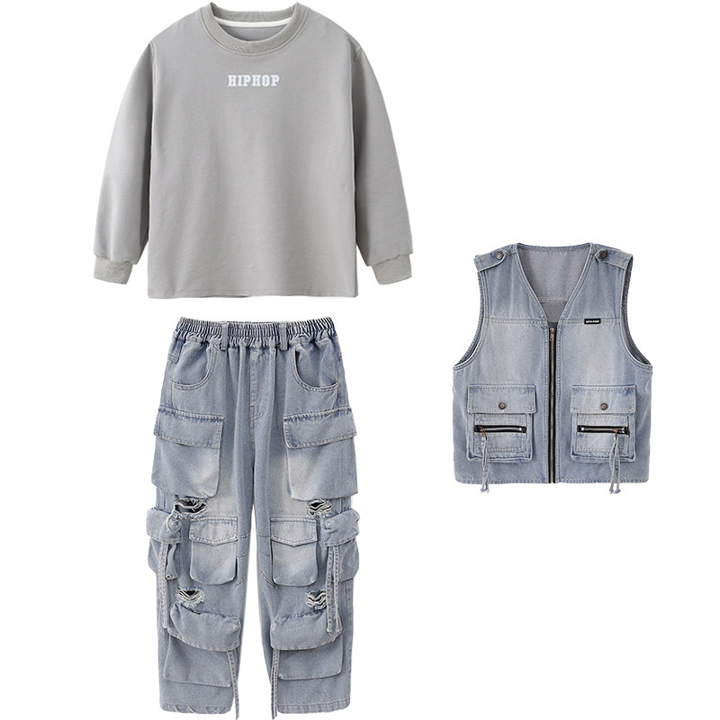 儿童嘻哈街舞工装演出服