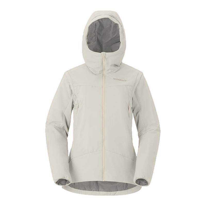 NORRONA老人头女more Thermo60 Aero200可拆卸袖子防风保暖棉服