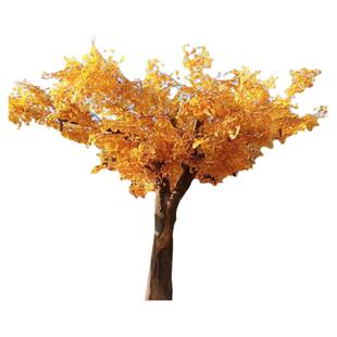 大型仿真树假树室内外装饰樱花桃花红枫许愿户外包柱子仿真大树