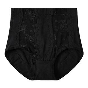 中高腰内裤女士强力收小肚子收腹提臀大码三角短裤妈妈胖mm200斤