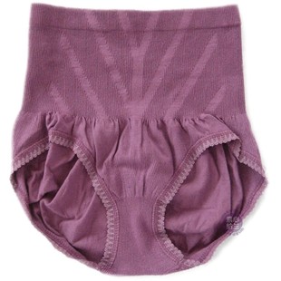 外贸针织女式内裤全棉内裤高腰轻收腹提臀无缝纯棉三角裤全棉裆