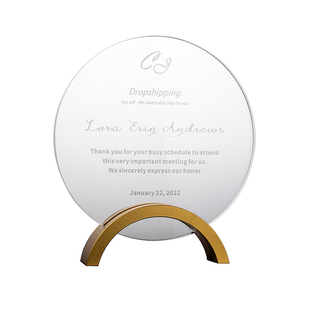 水晶奖杯金银铜定制简约高档大气上档次演讲比赛水晶杯创意纪念品