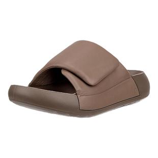 ECCO爱步厚底拖鞋女 春夏休闲一字拖透气百搭沙滩鞋 科摩206683