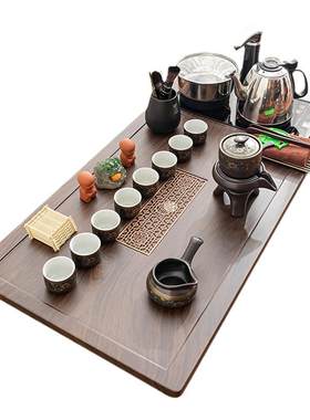 整套功夫茶具套装茶盘烧水壶组合