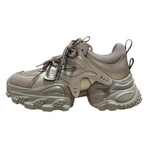 银色厚底老爹鞋子女款2026新款爆款春季百搭保暖休闲运动鞋增高鞋