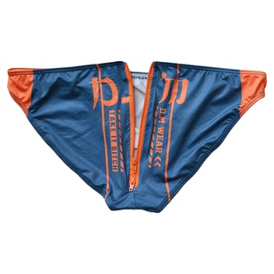 D.M男三角裤低腰性感印花字母臀部拉链涤纶牛奶丝弹性男士内裤潮