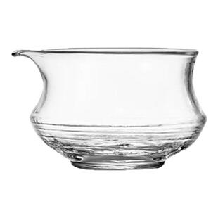 手工耐热高硼硅玻璃分茶器公道杯家用高档茶具透明小茶海防烫加厚