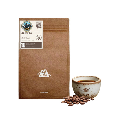 云上十亩 森林红茶 精品浓缩云南手冲咖啡豆 新鲜烘焙227g