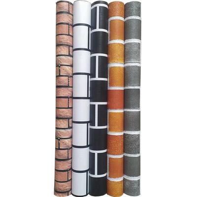 砖纹墙纸自粘自贴饭店墙裙装饰贴