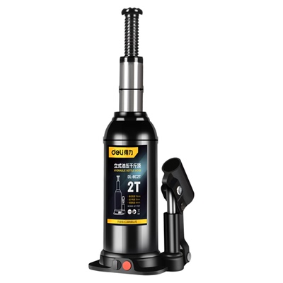 得力千斤顶液压立式3吨货车轿车小汽车用5吨手摇省力越野换胎工具