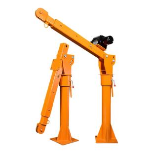 沪工车载吊机12v24v随车吊机小型家用提升机绞盘起重机升降吊运机