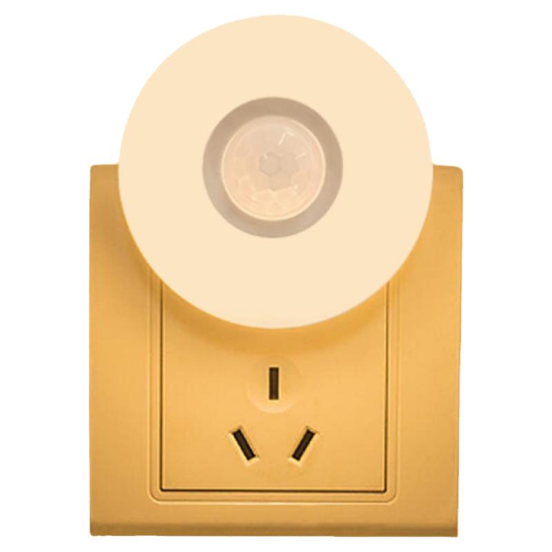 晚畔0.4W弱光人体感应LED小夜灯