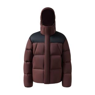 网易严选拼接羽绒服男2025秋冬新款加厚面包服男女同款短款外套潮