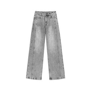 [商场同款]TKY SHOP宽松直筒牛仔裤25春季新款裤子女10I1OA01A057