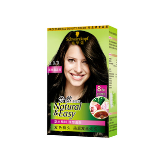 施华蔻染发剂染发膏怡然基础染发霜植物盖白黑茶色在家染官方正品