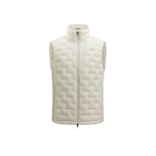 安德玛UA户外官方鹅绒马甲男2025冬季保暖防风700蓬羽绒外套