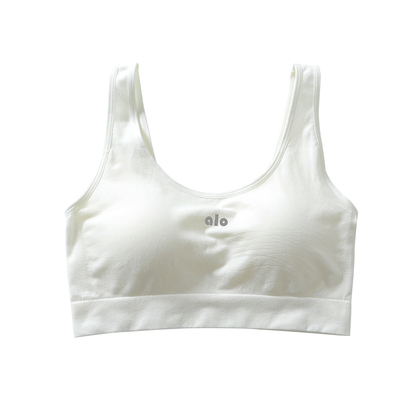 又见自在8729女生运动美背女生莫代尔白色宽肩带简约夏季打底背心