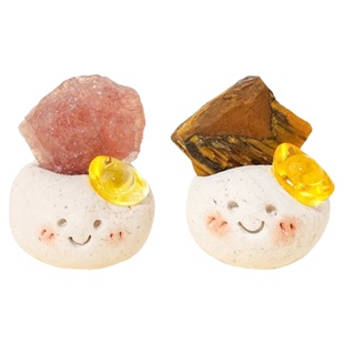 天然水晶原石矿石小豆丁摆件矿物晶体招米上班搭子纯手工制作礼物