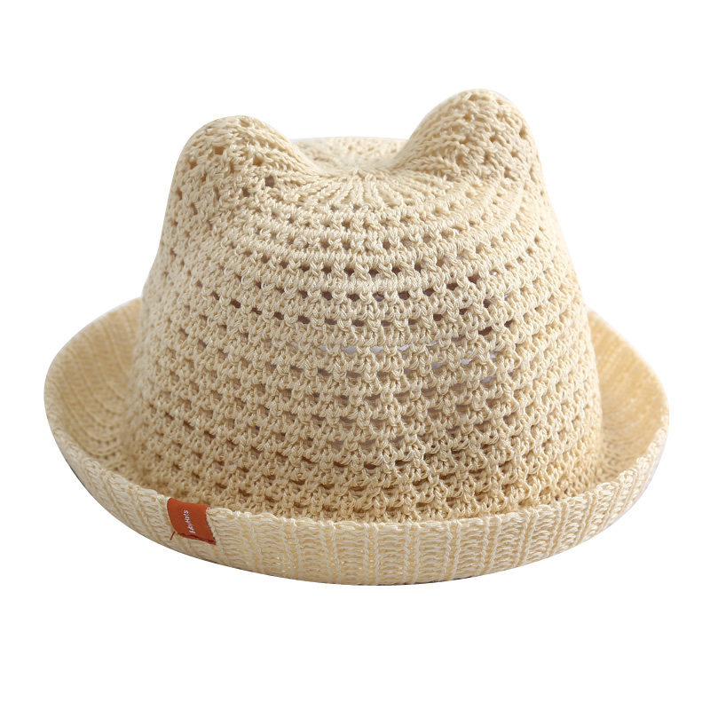 草帽夏季遮阳薄款儿童帽子