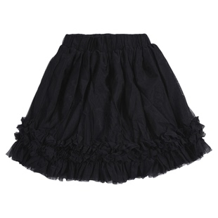 memoryin童装A字裙两个小朋友女孩甜美网纱蕾丝拼接半身裙