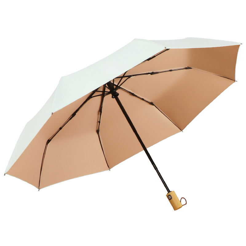 高颜值加厚彩胶防晒晴雨两用雨伞