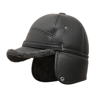 中老年帽子男冬季雷锋帽加绒加厚