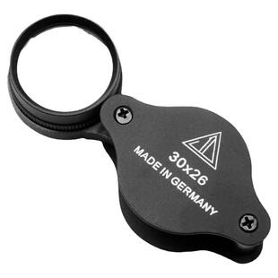 30倍珠宝放大镜高清折叠玻璃看珠宝玉石邮票钱币银元电路板古玩