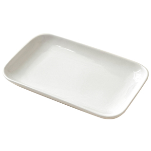 陶瓷白色简约盘子蒸箱炖锅烤箱专用盘家用大号长方形蒸鱼盘菜盘子