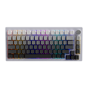 黑吉蛇AL75V2铝坨坨机械键盘无线75%配列Gasket结构客制化RGB套件