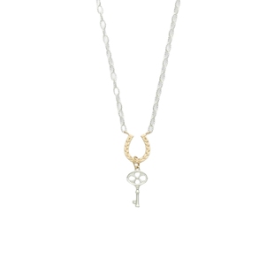 agete/阿卡朵【春季限定】幸运马蹄9K金项链