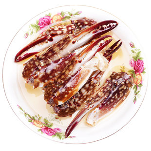 宁波海鲜醉蟹钳大蟹脚梭子蟹脚即食醉蟹宁波海鲜特产螃蟹