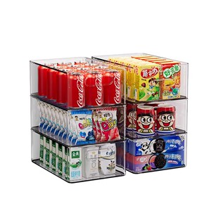 透明收纳盒收纳箱桌面零食玩具小杂物长方形塑料置物筐储物整理箱