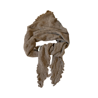 高级感木耳边三角巾披肩女冬季