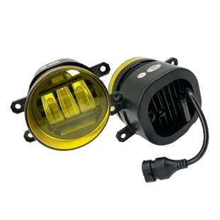 21-22款五十铃DMAX皮卡黄金光眼雾灯总成改装前杠LED透镜防雾灯泡