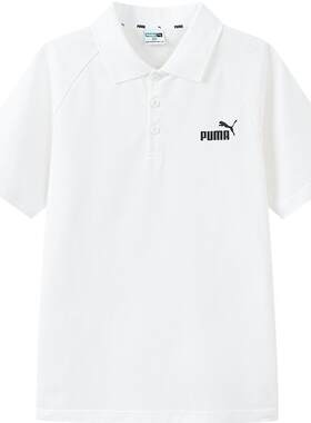PUMA彪马官方童装新款儿童夏季短袖T恤Polo衫时髦翻领运动上衣