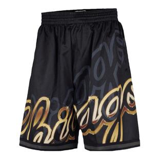 Mitchell&Ness短裤公牛队BigFace4.0复古潮流暗纹运动短裤男MN