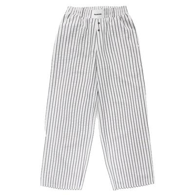 韩国badblood美式慵懒松弛感休闲裤女条纹垂感宽松百搭显瘦长裤子