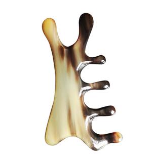 四合一按摩梳子美鼻器天然白水牛角头皮头疗全身通用眼部经络梳