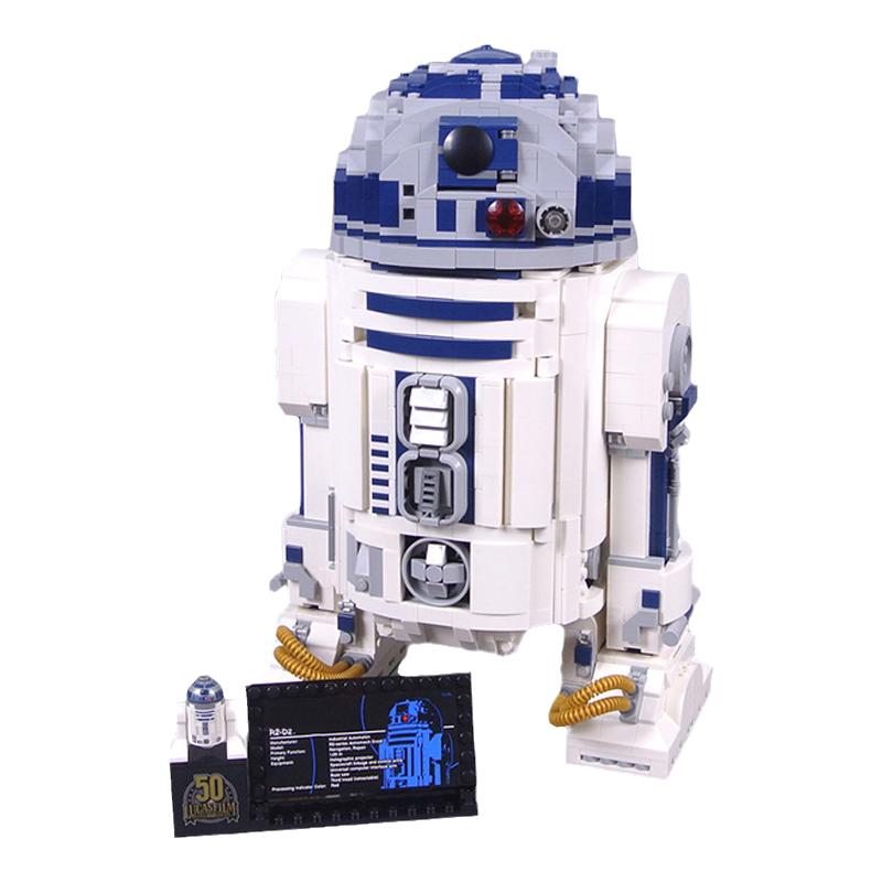 星球大战R2D2机器人拼装积木