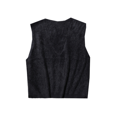 TANG TOWN 叠穿B备 塑造温柔情调 全羊绒水洗拉绒松软针织背心