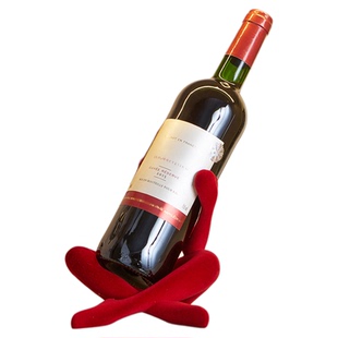 红酒架摆件家用客厅电视柜轻奢高档高级感装饰新款葡萄酒架托斜放