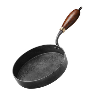 铁娃公社手工锻打铁锅小煎锅平底煎锅平底锅煎蛋牛排无涂层不粘锅