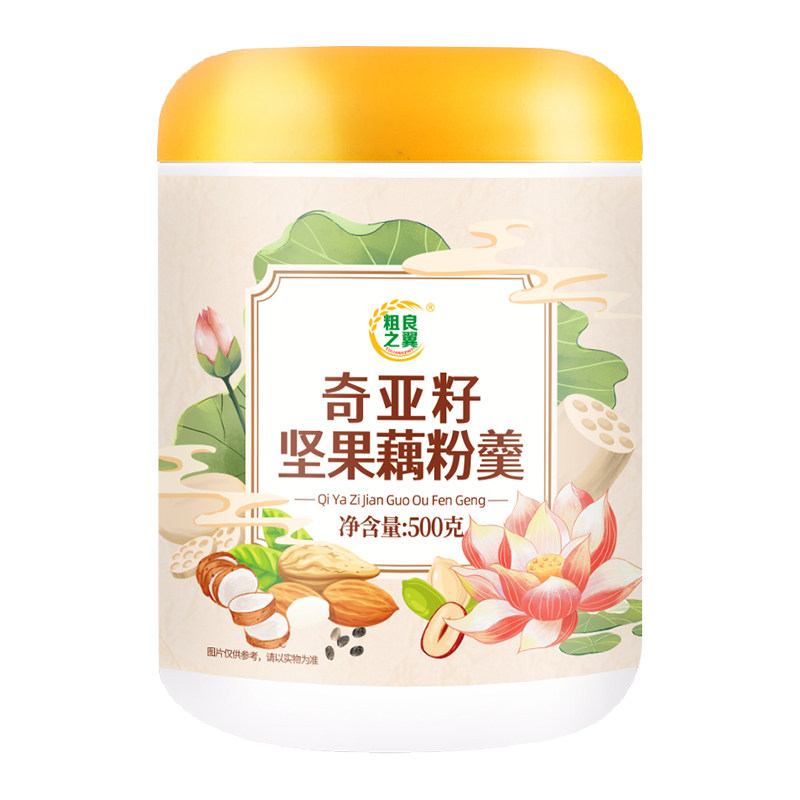【买一罐送一罐同款】粗粮之翼 奇亚籽坚果藕粉羹 罐/500g