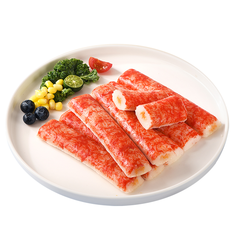 吉野物语三文鱼即食蟹味棒健身轻食代餐海洋蛋白新鲜鲑鱼蟹棒零食