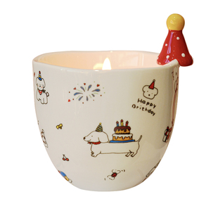 《礼帽戏法》生日小狗美食调香薰蜡烛礼盒送女生闺蜜男生创意礼物