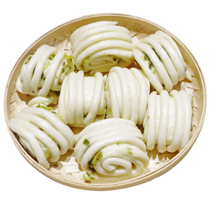 手工北方葱油小花卷葱花咸味速冻面食蒸早餐早点食品半成品馒头